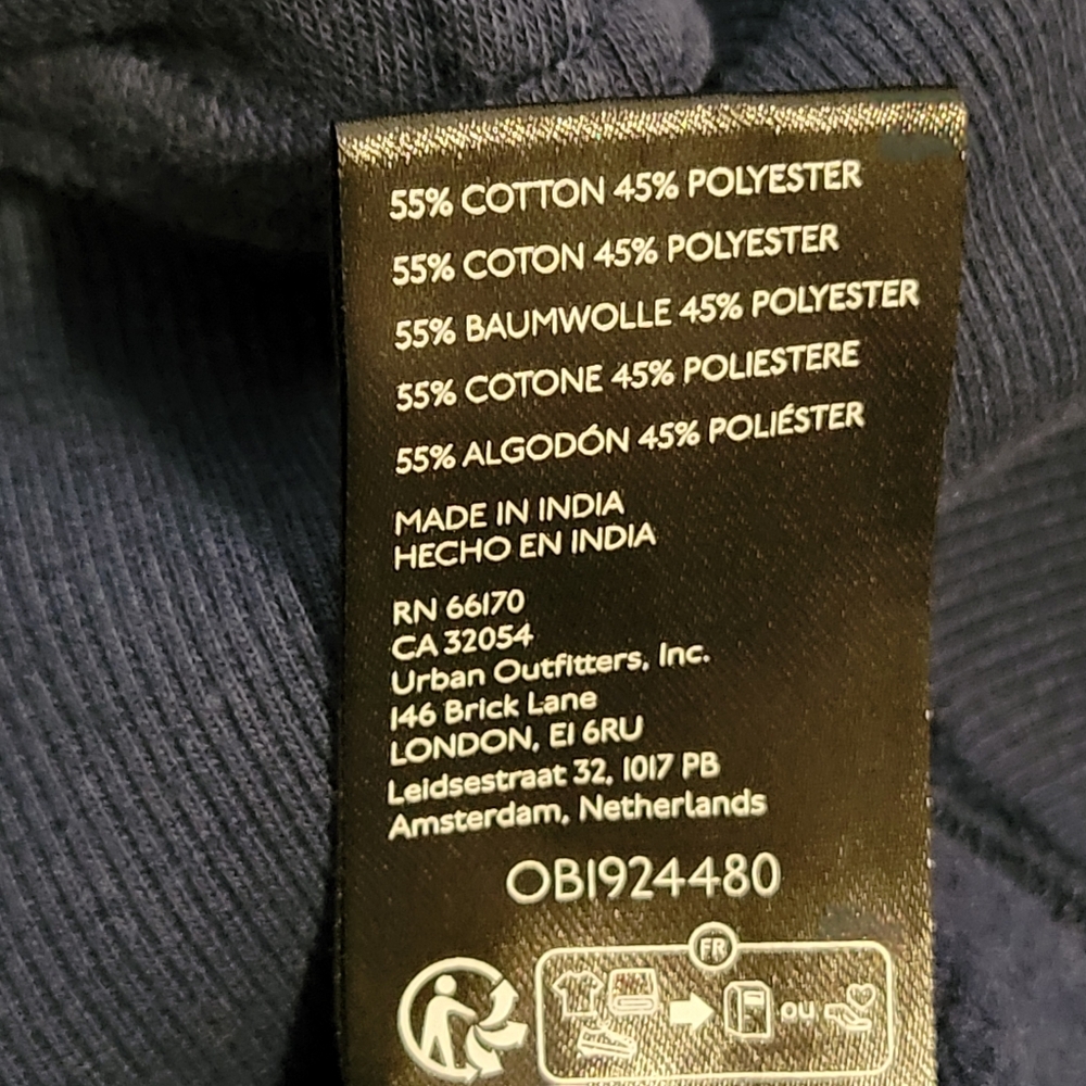 Pilcro Anthropologie Blue Johnny Collar Sweatshirt - Picture 10 of 10